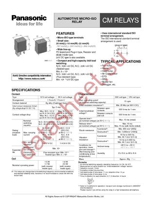 CM1-P-12V datasheet  